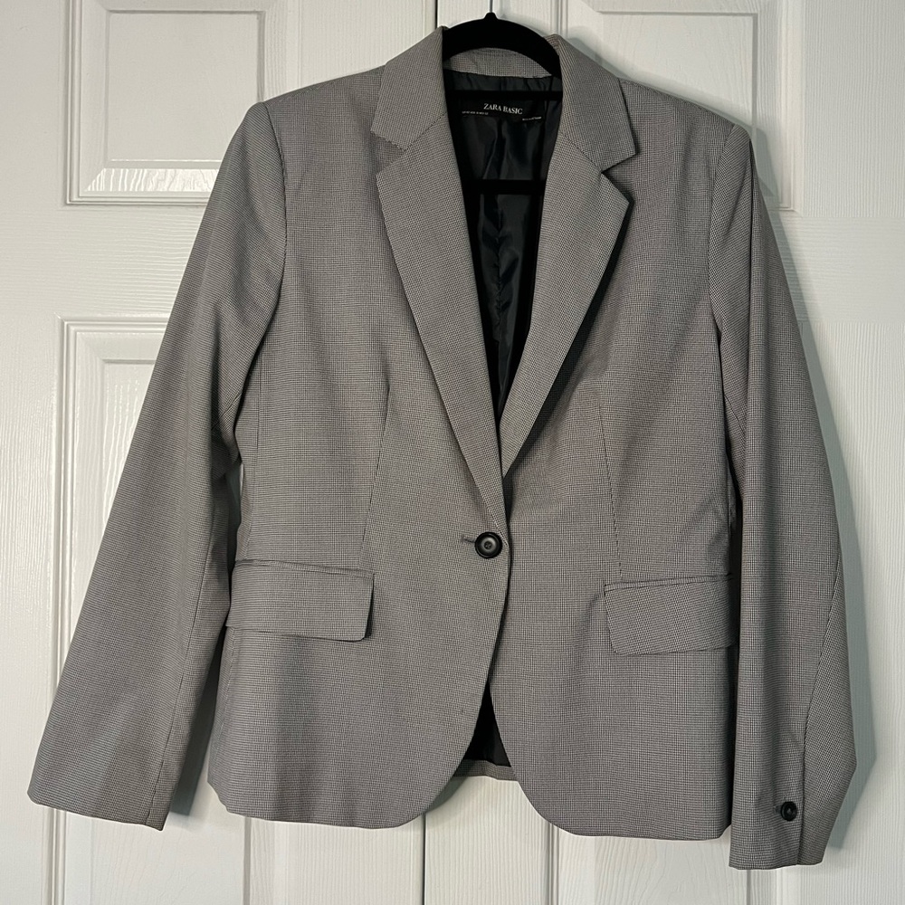 Zara Gray Blazer Size 10